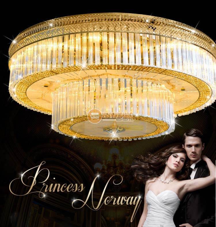 Đèn trần thủy tinh đẹp trang trí nội thất CM262-2